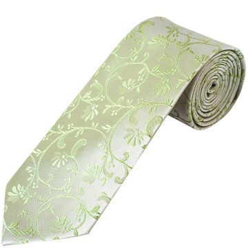 Sage Green Floral Classic Men's Tie