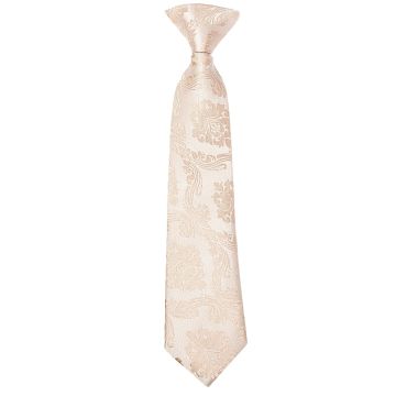 Pre Tied Nude Paisley Boys Tie Age 4-7