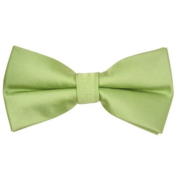 Pre Tied Light Sage Satin Boys Bow Tie Age 18 Months-3 Years