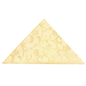 Gold Floral Pocket Square