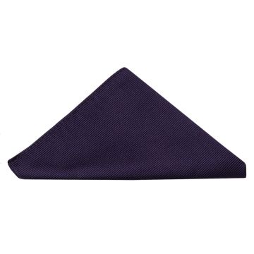 Plum Twill Silk Pocket Square