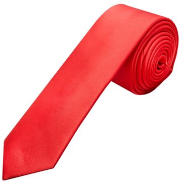 Plain Coral Pink Satin Boys Tie