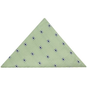 Green Petal Pocket Square