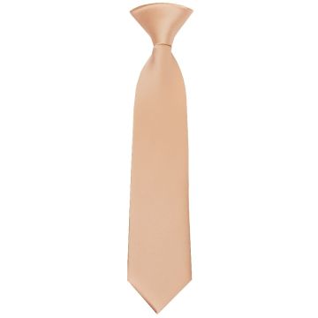 Pre Tied Nude Satin Boys Tie Age 4-7