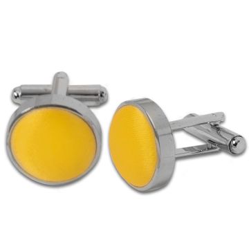 Plain Yellow Cufflinks