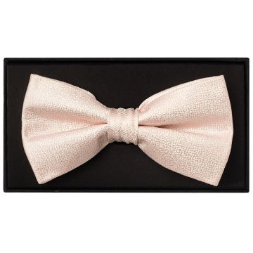 Blush Pink Textured Silk Men's Bow Tie