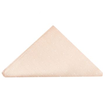 Pink with White Spot Silk Pocket Square