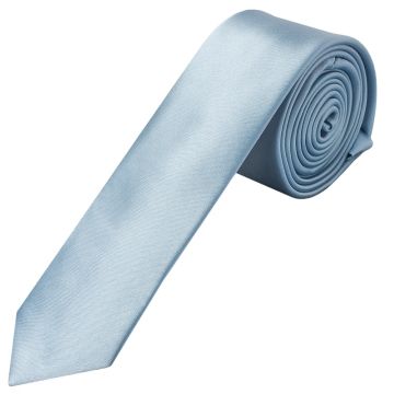 Light Blue Satin Skinny Boys Tie
