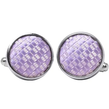 Lilac Textured Cufflinks