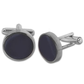Plain Navy Cufflinks
