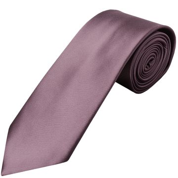 Plain Mauve Satin Classic Men's Tie