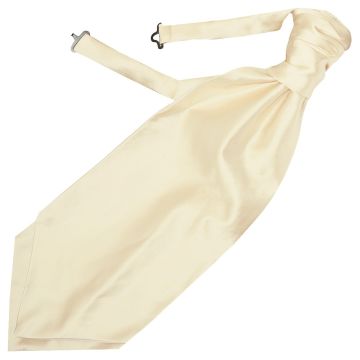 Plain Ivory Satin Men's Cravat Tie