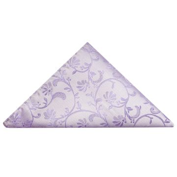 Lilac Floral Pocket Square