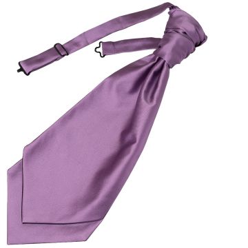 Plain Light Mauve Satin Men's Cravat Tie