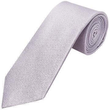 Plain Lilac Textured Silk Classic Men's Tie
