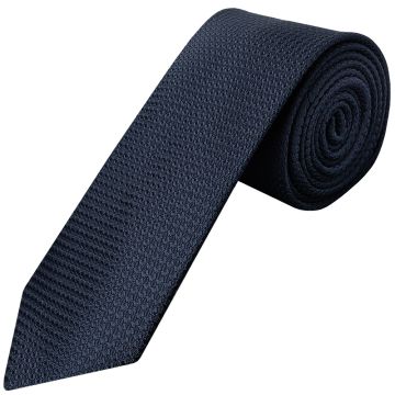 Navy Textured Classic Tie