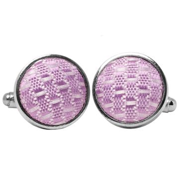Lavender Textured Cufflinks