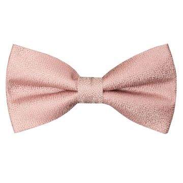 END OF SEASON STOCK Pre Tied Rose Gold Textured Silk Boys Bow Tie Age 4-7