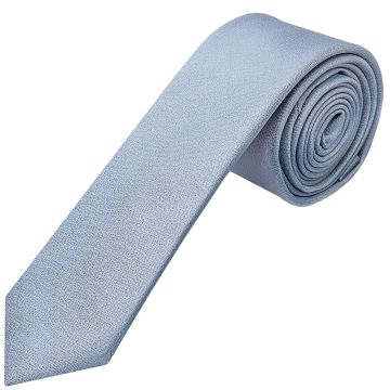 Plain Dusty Blue Silk Skinny Boys Tie