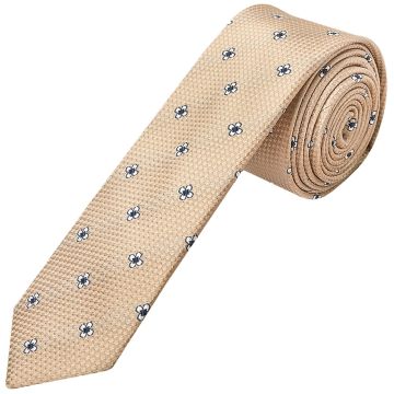 Gold Petal Skinny Men's Tie