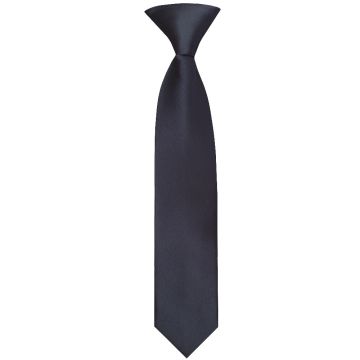 Pre Tied Navy Satin Boys Tie Age 4-7