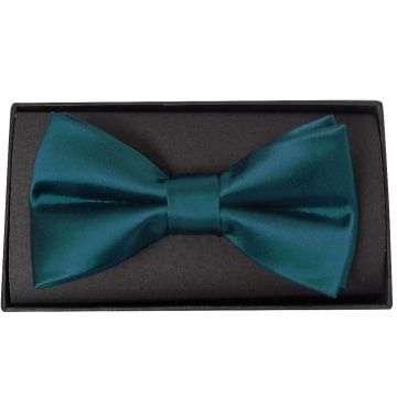 Plain Dark Teal Handmade Mens Bow Tie