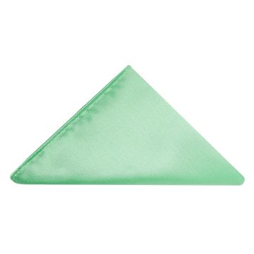 Plain Satin Seafoam Green Pocket Square