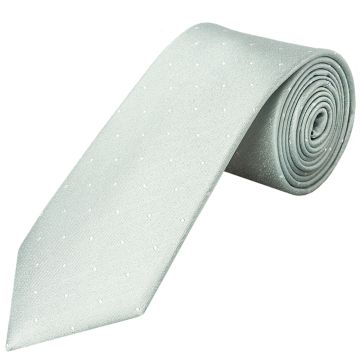 Duck Egg with White Spot Silk Classic Tie 