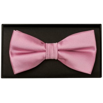 Plain Dusty Pink Hand Made Mens Bow Tie