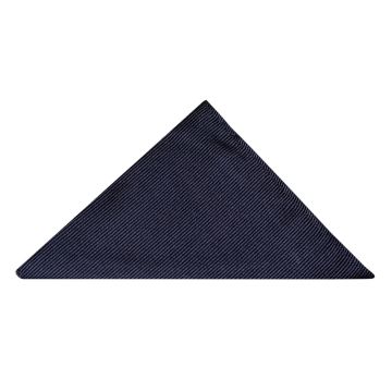 Navy Twill Silk Pocket Square
