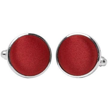 Plain Red Wine Cufflinks