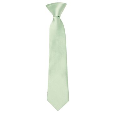 Pre Tied Pale Mint Boys Tie Age 4-7