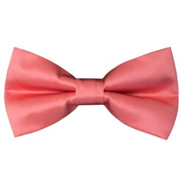 Pre Tied Light Coral Pink Boys Bow Tie Age 18 Months-3 Years
