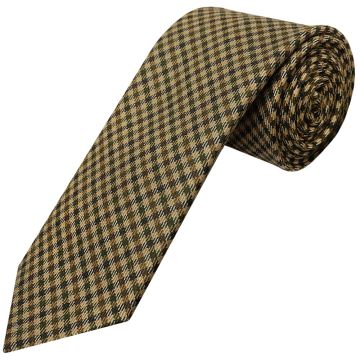 Mens Green Gingham Classic Tie