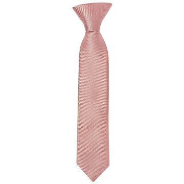 Pre Tied Dusty Rose Silk Twill Boys Tie Age 4-7