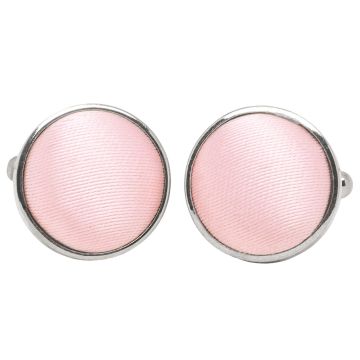 Plain Baby Pink Cufflinks