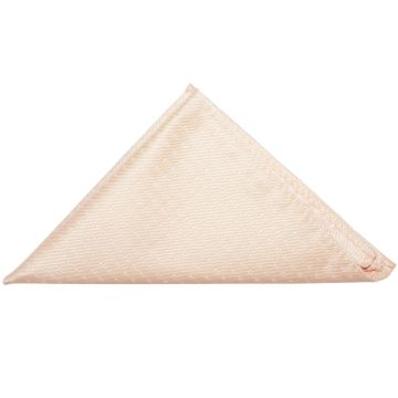 END OF SEASON STOCK Peach and White Polka Dot Pocket Square