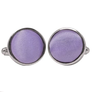 Plain Lilac Cufflinks