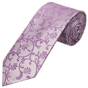 Lavender Floral Classic Men's Tie
