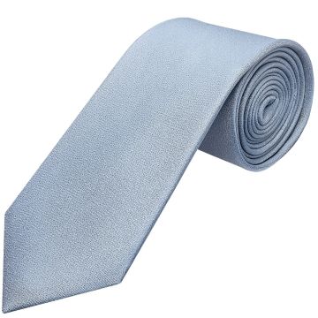 Plain Dusty Blue Silk Classic Men's Tie