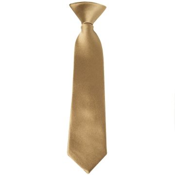 Pre Tied Iced Coffee Satin Boys Tie Age 4-7