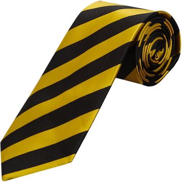 Black and Gold Striped Classic Men's Tie