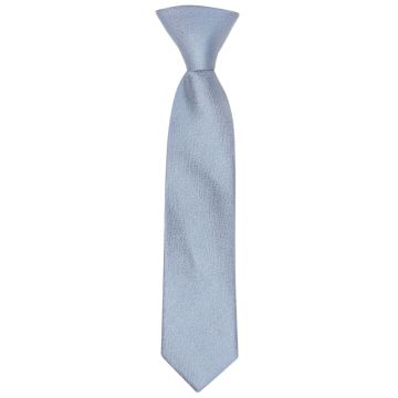 Pre Tied Dusty Blue Silk Boys Tie Age 4-7