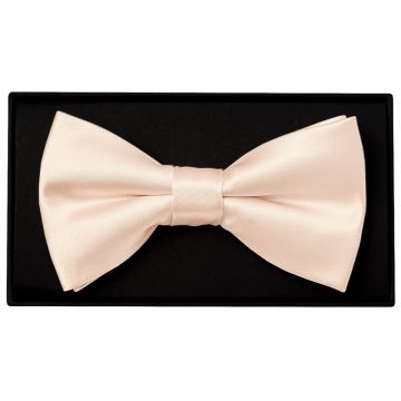Plain Blush Handmade Mens Bow Tie