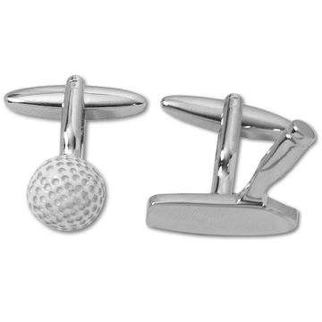 Golf Putter and Ball Cufflinks