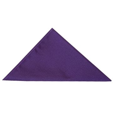 Purple Twill Silk Pocket Square