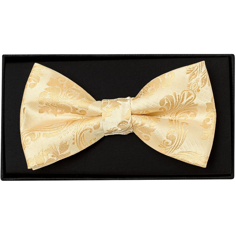 Caramel Paisley Handmade Mens Bow Tie