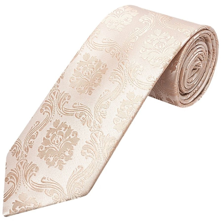 Nude Paisley Classic Men's Tie and Pocket Square Set