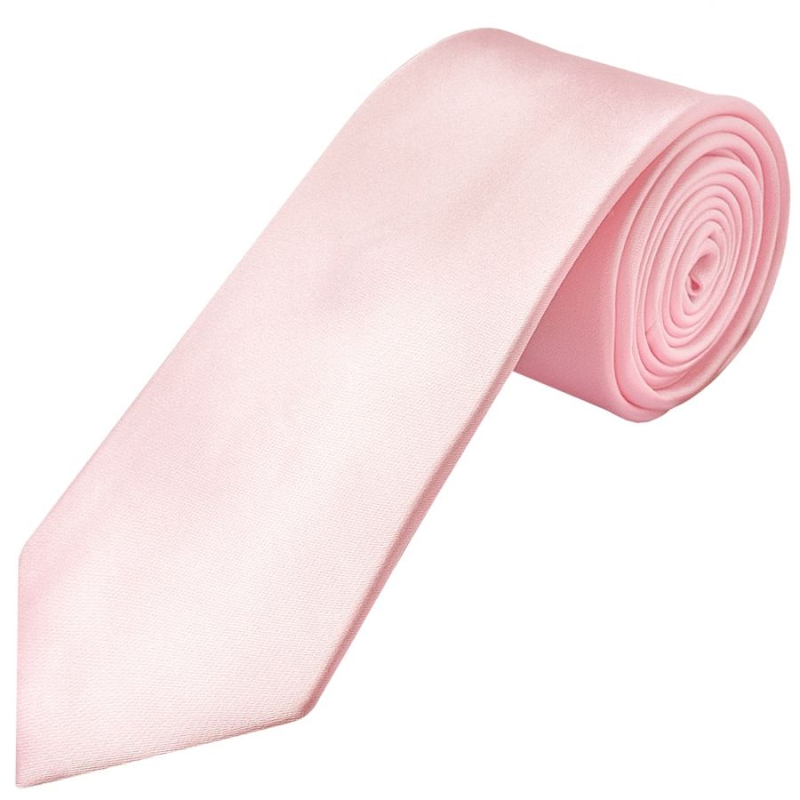 Baby Pink Satin Classic Men's Tie