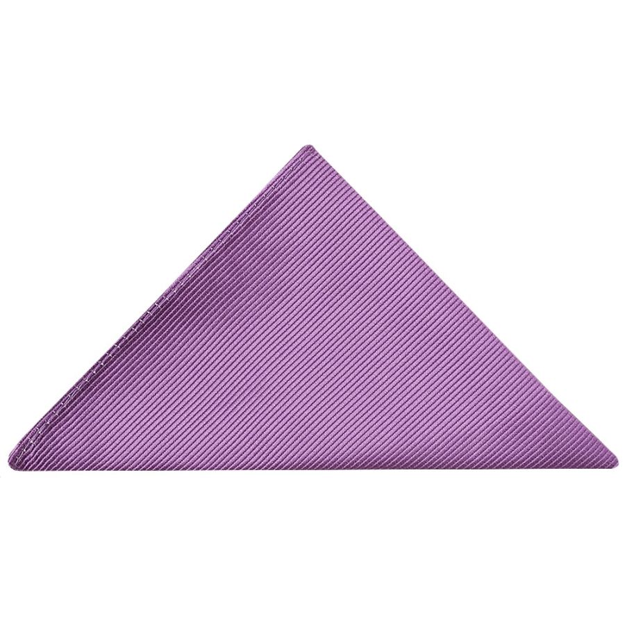 Lilac Twill Silk Pocket Square